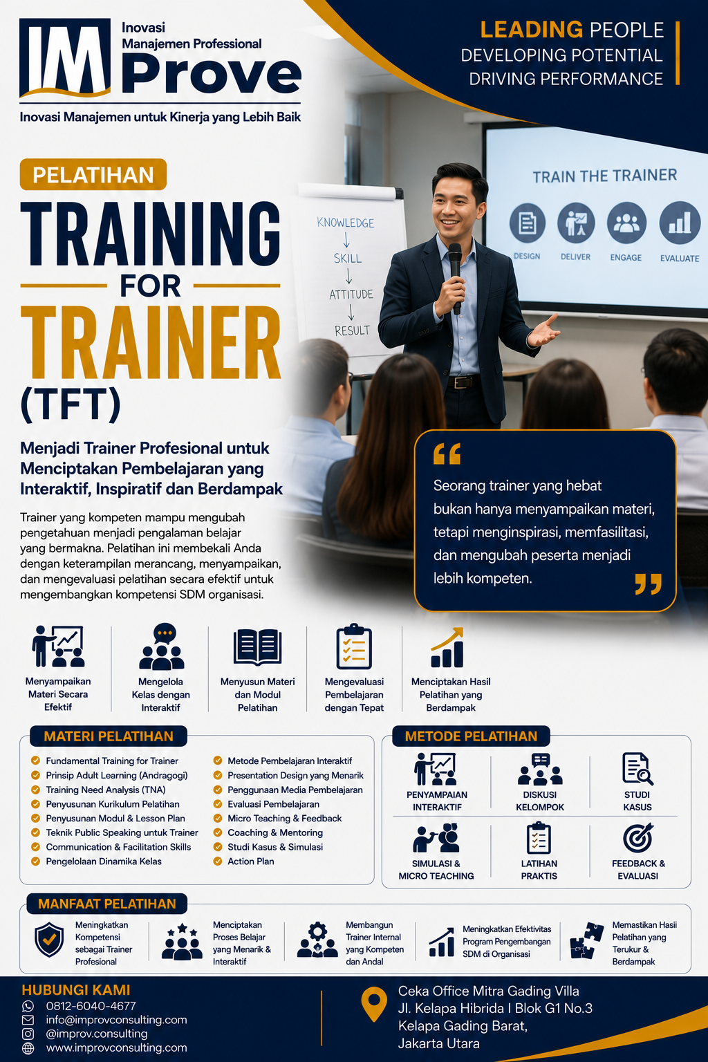 Pelatihan Training for Trainer (TFT)